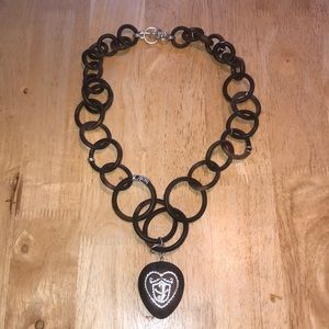 Juicy Couture wooden loop necklace RARE